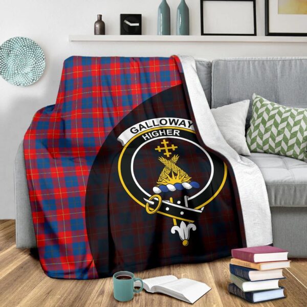 Galloway Red Clan Blanket, Scottish Tartan Galloway Red Clans Blanket Wave Style - Image 3