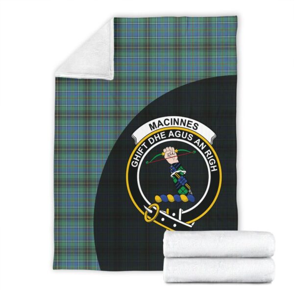 MacInnes Ancient Clan Blanket, Scottish Tartan MacInnes Ancient Clans Blanket Wave Style - Image 4