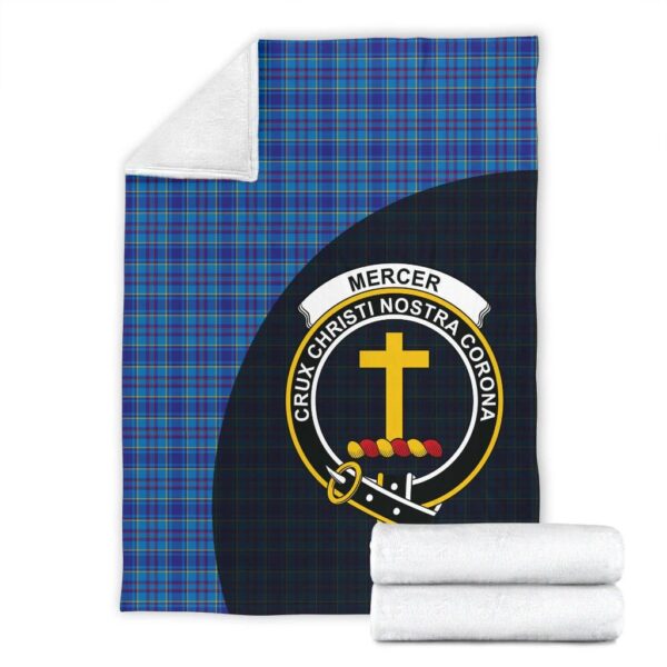 Mercer Modern Clan Blanket, Scottish Tartan Mercer Modern Clans Blanket Wave Style - Image 4