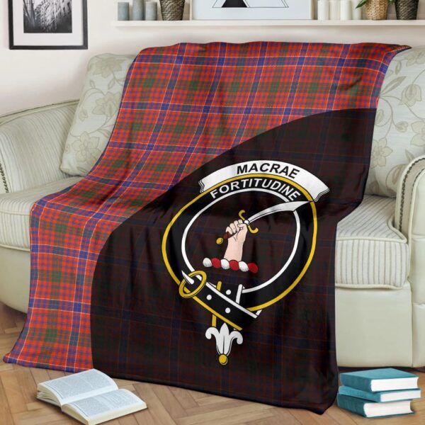 MacRae Ancient Clan Blanket, Scottish Tartan MacRae Ancient Clans Blanket Wave Style - Image 2