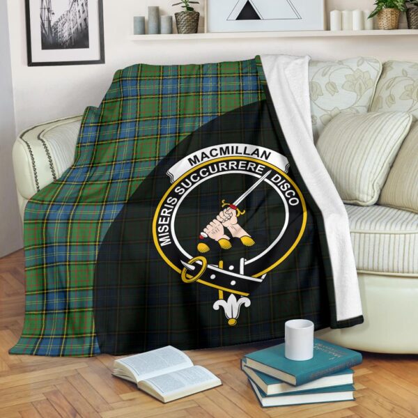 MacMillan Hunting Ancient Clan Blanket, Scottish Tartan MacMillan Hunting Ancient Clans Blanket Wave Style