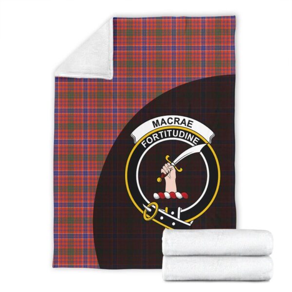 MacRae Ancient Clan Blanket, Scottish Tartan MacRae Ancient Clans Blanket Wave Style - Image 4