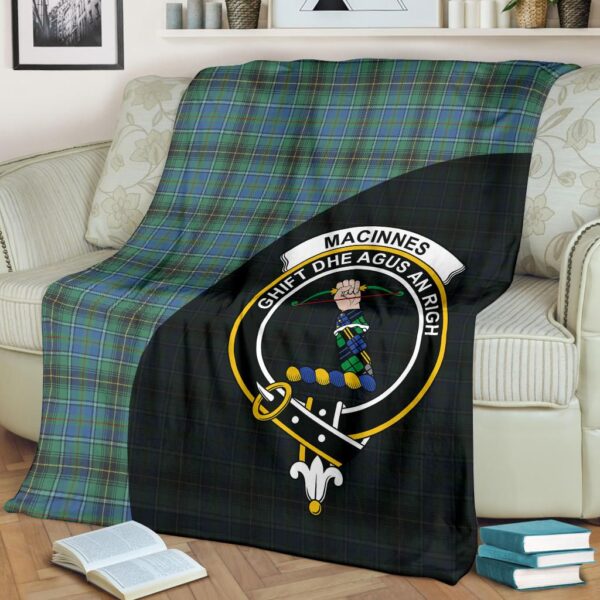 MacInnes Ancient Clan Blanket, Scottish Tartan MacInnes Ancient Clans Blanket Wave Style - Image 2