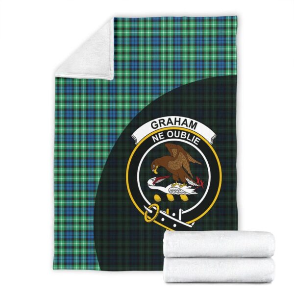 Graham of Montrose Ancient Clan Blanket, Scottish Tartan Graham of Montrose Ancient Clans Blanket Wave Style - Image 4