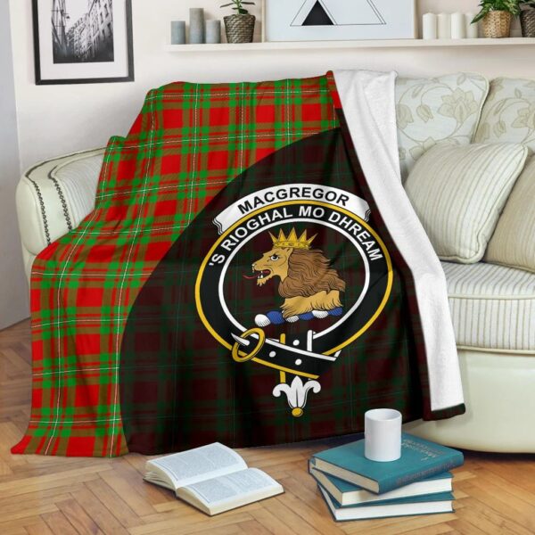 MacGregor Modern Clan Blanket, Scottish Tartan MacGregor Modern Clans Blanket Wave Style