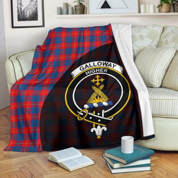 Galloway Red Clan Blanket, Scottish Tartan Galloway Red Clans Blanket Wave Style