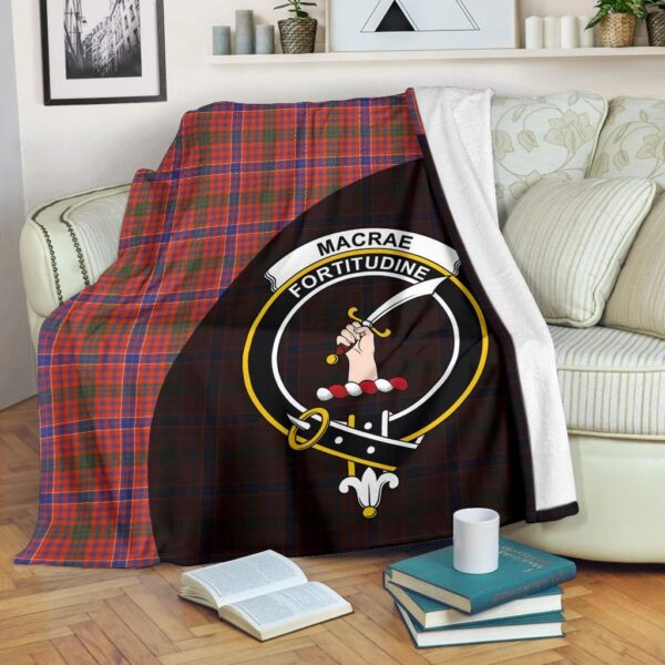 MacRae Ancient Clan Blanket, Scottish Tartan MacRae Ancient Clans Blanket Wave Style