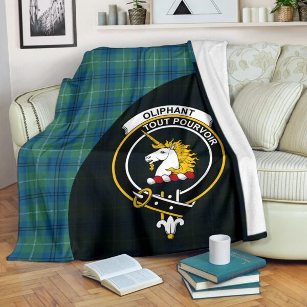 Oliphant Ancient Clan Blanket, Scottish Tartan Oliphant Ancient Clans Blanket Wave Style