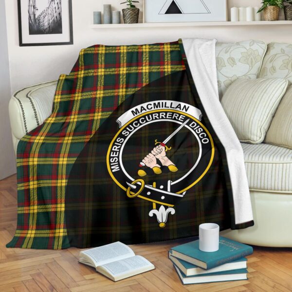 MacMillan Old Modern Clan Blanket, Scottish Tartan MacMillan Old Modern Clans Blanket Wave Style