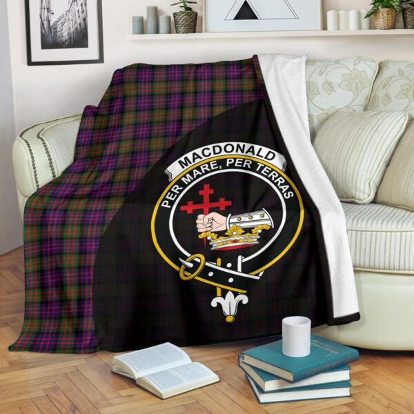 MacDonald Modern Clan Blanket, Scottish Tartan MacDonald Modern Clans Blanket Wave Style