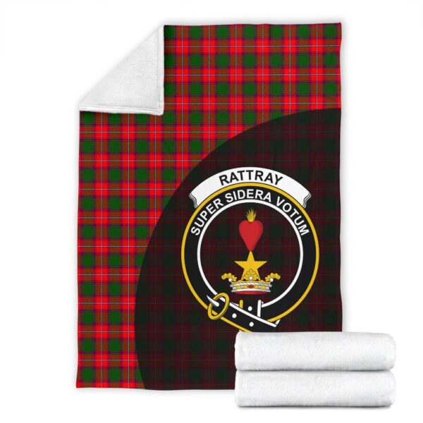 Rattray Modern Clan Blanket, Scottish Tartan Rattray Modern Clans Blanket Wave Style - Image 4