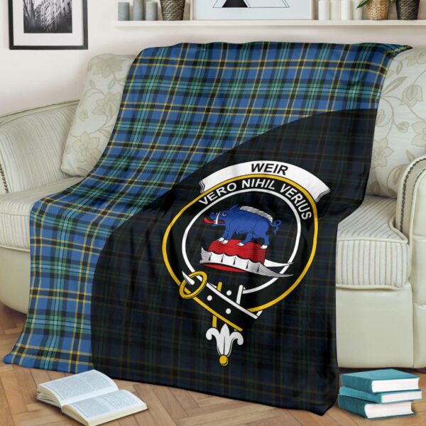 Weir Ancient Clan Blanket, Scottish Tartan Weir Ancient Clans Blanket Wave Style - Image 2