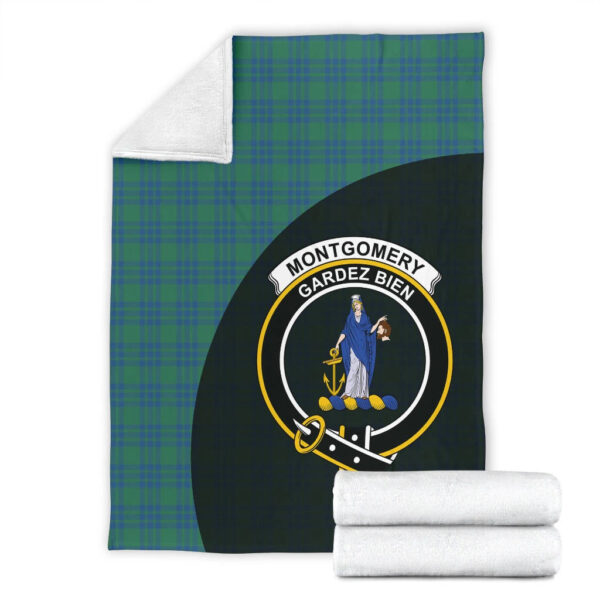 Montgomery Ancient Clan Blanket, Scottish Tartan Montgomery Ancient Clans Blanket Wave Style - Image 4