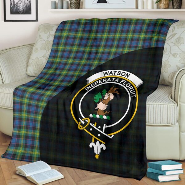 Watson Ancient Clan Blanket, Scottish Tartan Watson Ancient Clans Blanket Wave Style - Image 2