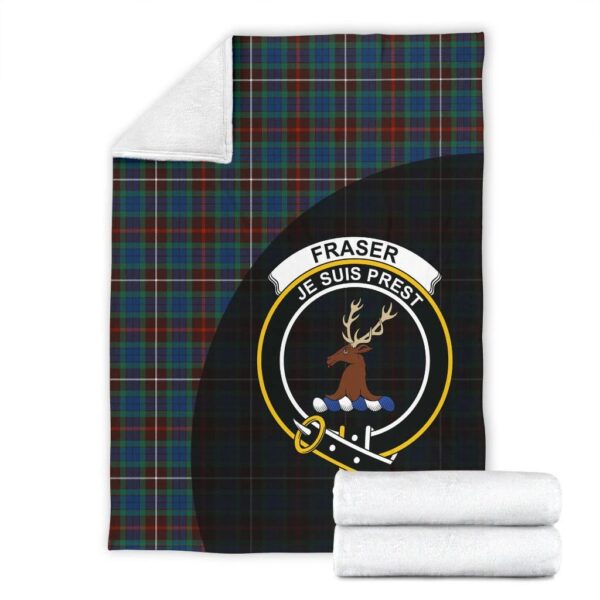 Fraser Hunting Ancient Clan Blanket, Scottish Tartan Fraser Hunting Ancient Clans Blanket Wave Style - Image 4