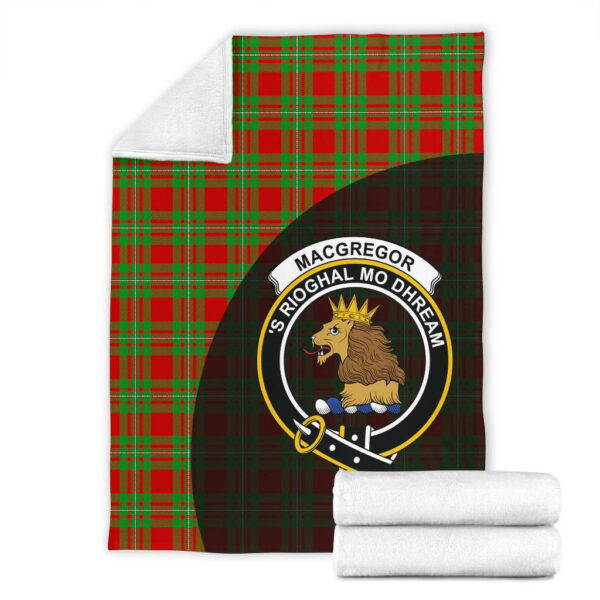 MacGregor Modern Clan Blanket, Scottish Tartan MacGregor Modern Clans Blanket Wave Style - Image 4