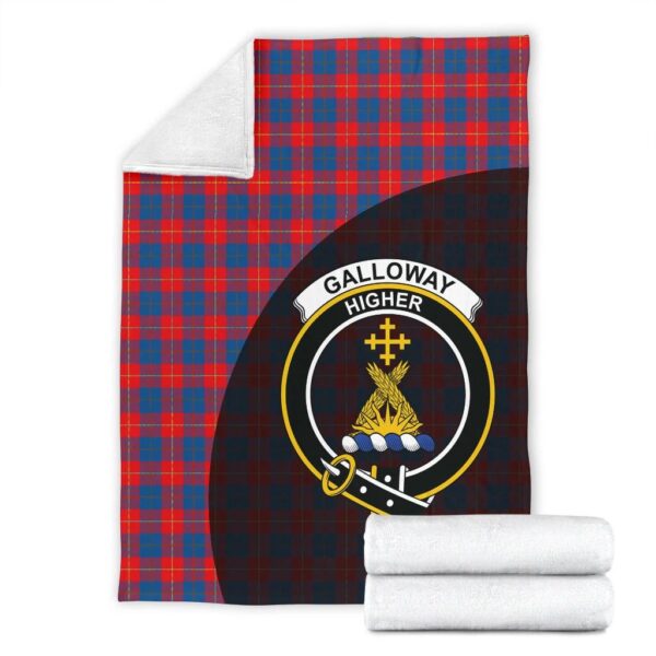 Galloway Red Clan Blanket, Scottish Tartan Galloway Red Clans Blanket Wave Style - Image 4