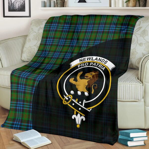 Newlands of Lauriston Clan Blanket, Scottish Tartan Newlands of Lauriston Clans Blanket Wave Style - Image 2