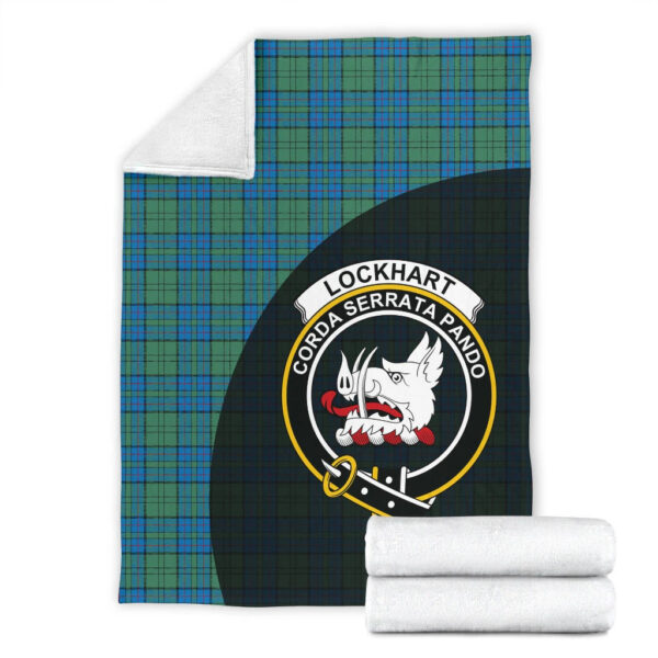 Lockhart Clan Blanket, Scottish Tartan Lockhart Clans Blanket Wave Style - Image 4