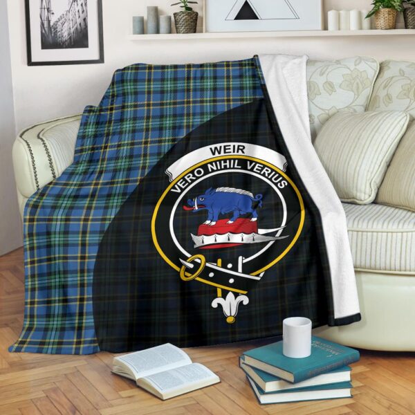 Weir Ancient Clan Blanket, Scottish Tartan Weir Ancient Clans Blanket Wave Style