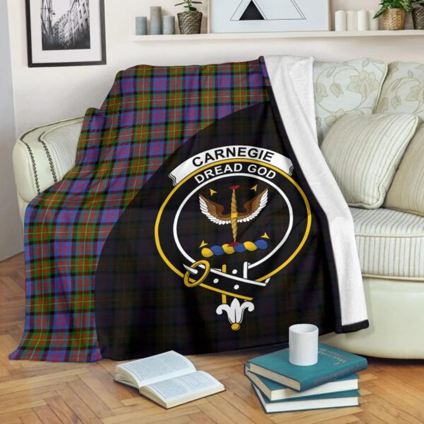 Carnegie Ancient Clan Blanket, Scottish Tartan Carnegie Ancient Clans Blanket Wave Style