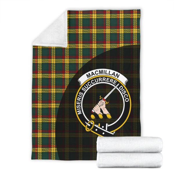 MacMillan Old Modern Clan Blanket, Scottish Tartan MacMillan Old Modern Clans Blanket Wave Style - Image 4