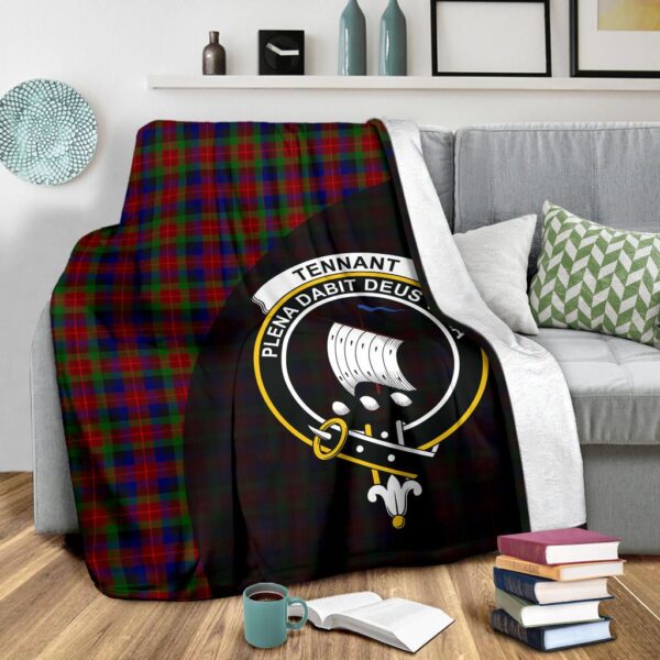 Tennant Clan Blanket, Scottish Tartan Tennant Clans Blanket Wave Style - Image 3