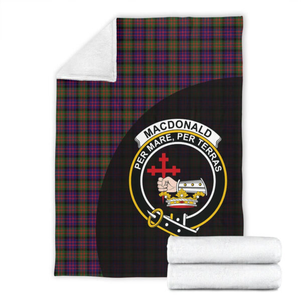 MacDonald Modern Clan Blanket, Scottish Tartan MacDonald Modern Clans Blanket Wave Style - Image 4