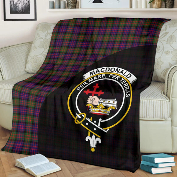 MacDonald Modern Clan Blanket, Scottish Tartan MacDonald Modern Clans Blanket Wave Style - Image 2