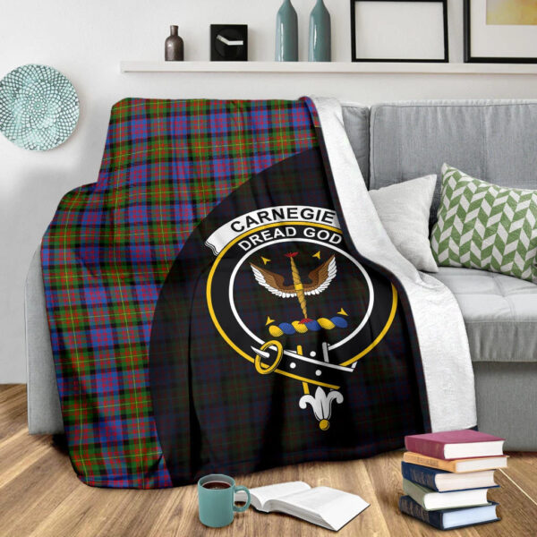 Carnegie Ancient Clan Blanket, Scottish Tartan Carnegie Ancient Clans Blanket Wave Style - Image 3