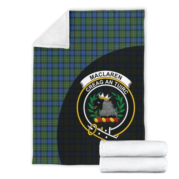 MacLaren Ancient Clan Blanket, Scottish Tartan MacLaren Ancient Clans Blanket Wave Style - Image 4