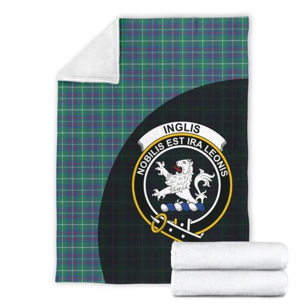 Inglis Ancient Clan Blanket, Scottish Tartan Inglis Ancient Clans Blanket Wave Style - Image 4