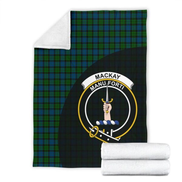 MacKay Modern Clan Blanket, Scottish Tartan MacKay Modern Clans Blanket Wave Style - Image 4