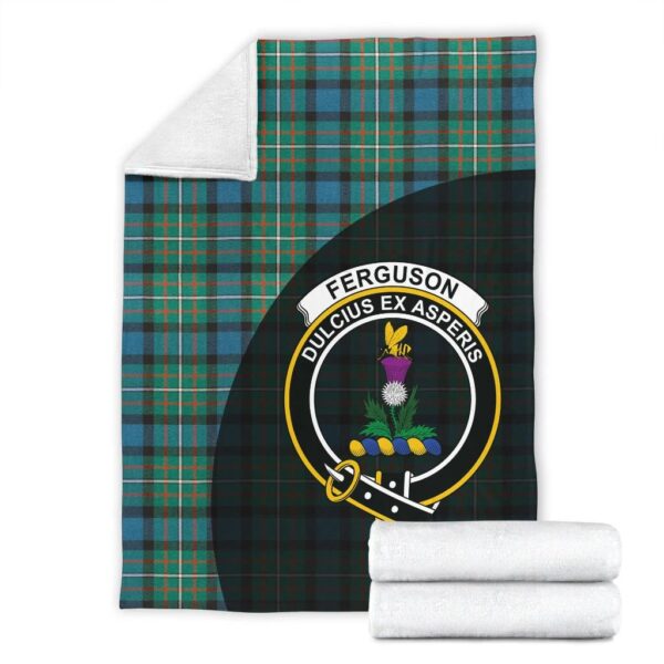 FERGUSON ANCIENT Clan Blanket, Scottish Tartan FERGUSON ANCIENT Clans Blanket Wave Style - Image 4