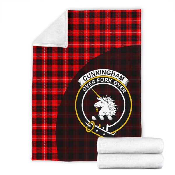 Cunningham Modern Clan Blanket, Scottish Tartan Cunningham Modern Clans Blanket Wave Style - Image 4