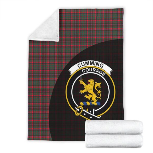 Cumming Hunting Modern Clan Blanket, Scottish Tartan Cumming Hunting Modern Clans Blanket Wave Style - Image 4