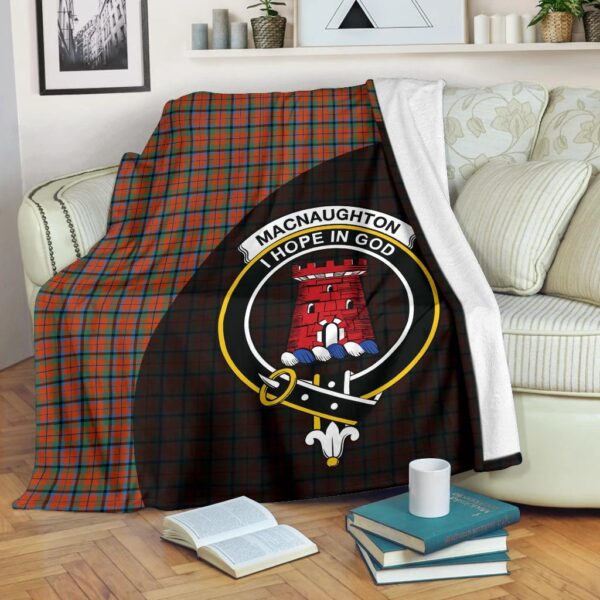 MacNaughton Ancient Clan Blanket, Scottish Tartan MacNaughton Ancient Clans Blanket Wave Style