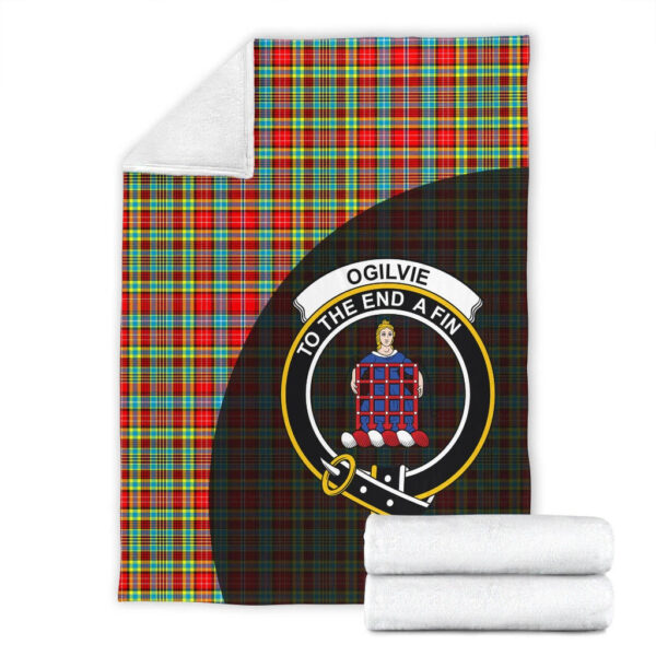 Ogilvie Clan Blanket, Scottish Tartan Ogilvie Clans Blanket Wave Style - Image 4