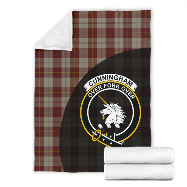 Cunningham Burgundy Dancers Clan Blanket, Scottish Tartan Cunningham Burgundy Dancers Clans Blanket Wave Style - Image 4