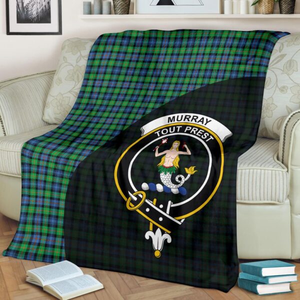 Murray of Atholl Ancient Clan Blanket, Scottish Tartan Murray of Atholl Ancient Clans Blanket Wave Style - Image 2