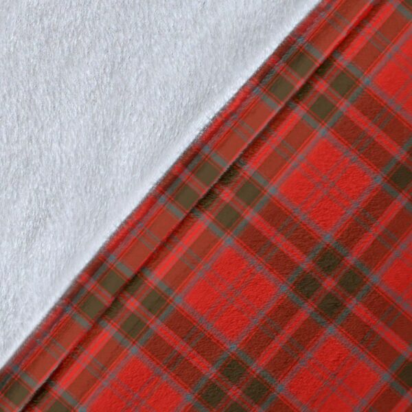 Grant Weathered Clan Blanket, Scottish Tartan Grant Weathered Clans Blanket Wave Style - Image 5