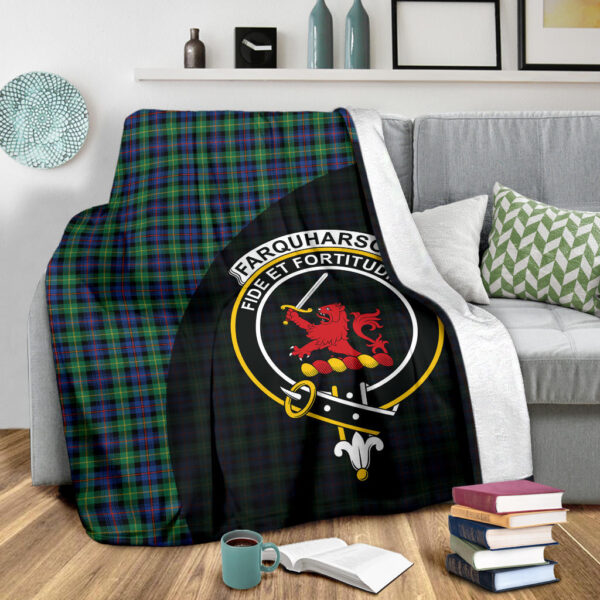 Farquharson Ancient Clan Blanket, Scottish Tartan Farquharson Ancient Clans Blanket Wave Style - Image 3