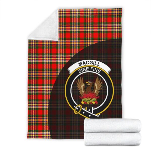 MacGill Modern Clan Blanket, Scottish Tartan MacGill Modern Clans Blanket Wave Style - Image 4