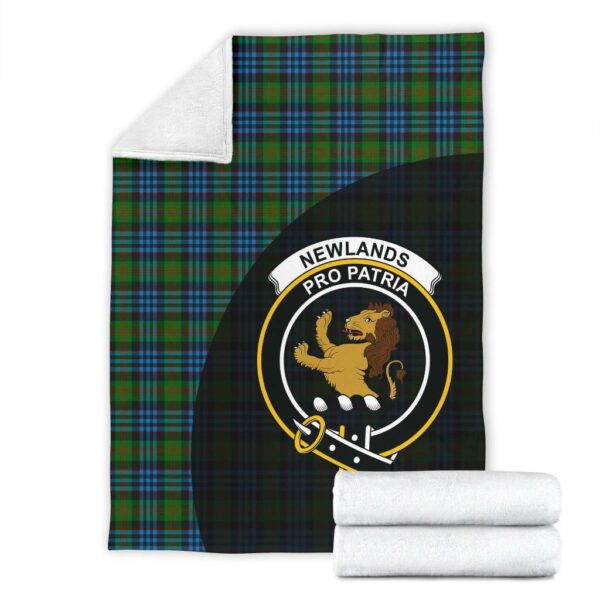 Newlands of Lauriston Clan Blanket, Scottish Tartan Newlands of Lauriston Clans Blanket Wave Style - Image 4