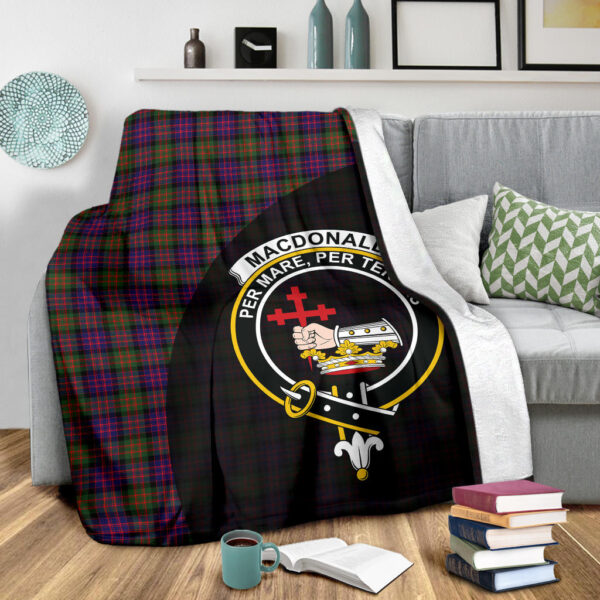 MacDonald Modern Clan Blanket, Scottish Tartan MacDonald Modern Clans Blanket Wave Style - Image 3