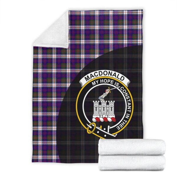 MacDonald Dress Modern Clan Blanket, Scottish Tartan MacDonald Dress Modern Clans Blanket Wave Style - Image 4