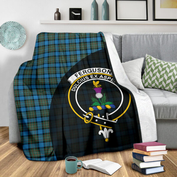 Fergusson Ancient Clan Blanket, Scottish Tartan Fergusson Ancient Clans Blanket Wave Style - Image 3