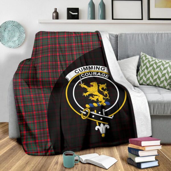 Cumming Hunting Modern Clan Blanket, Scottish Tartan Cumming Hunting Modern Clans Blanket Wave Style - Image 3