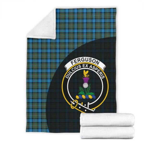 Fergusson Ancient Clan Blanket, Scottish Tartan Fergusson Ancient Clans Blanket Wave Style - Image 4