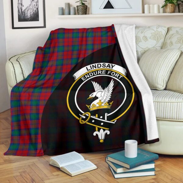 Lindsay Modern Clan Blanket, Scottish Tartan Lindsay Modern Clans Blanket Wave Style